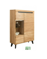 Буфет из массива дуба с черными вставками Альтена