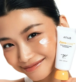 Anua Zero-Cast Moisturizing Finish Sunscreen увлажняющий солнцезащитный крем SPF50