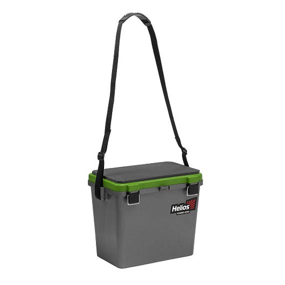 Ящик рыболовный зимний односекционный серый/салатовый (HS-IB-19-GG-1) Helios