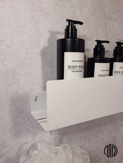 Полка настенная прямая белая MetaDec Side 40см