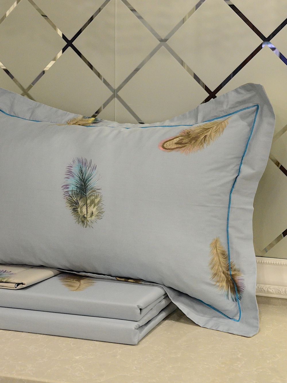 Постельное белье Feathers Blue
