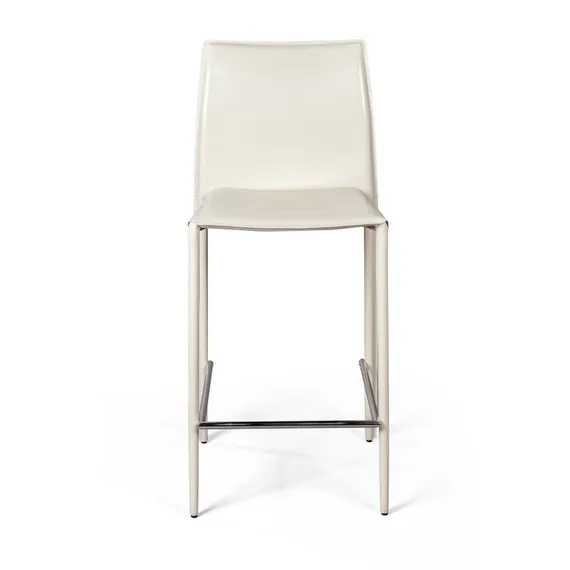 Полубарный стул Rolf бежевая кожа