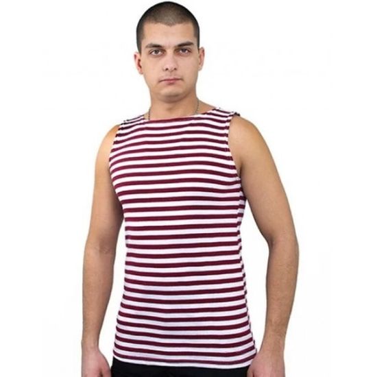 [М] Майка - тельняшка х\б кулирка (краповая полоса)