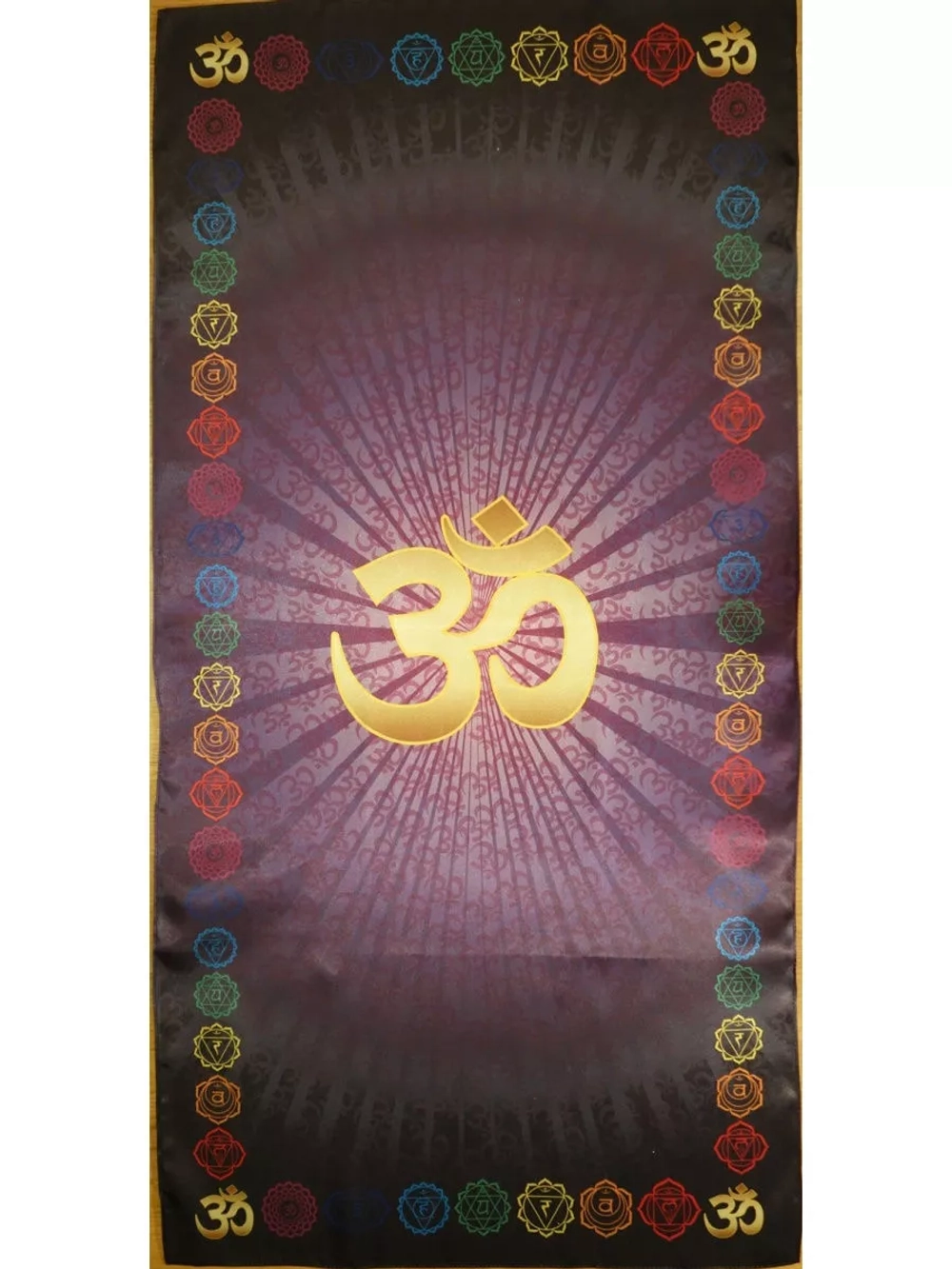 Скатерть для медитаций и йоги Аум, чакры Сахасрары