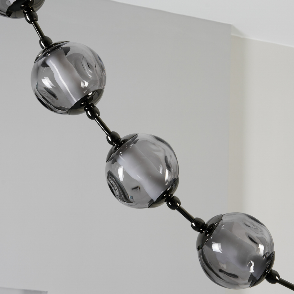 Подвесной светильник OD2437A-16 pearl black/smoke