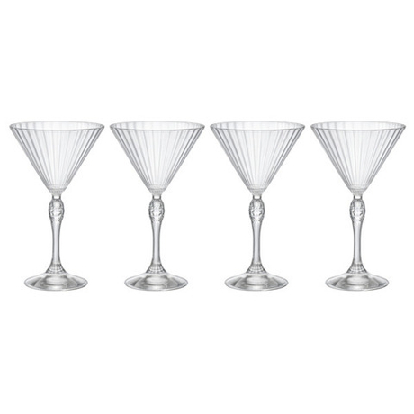 Набор бокалов для мартини Bormioli Rocco Америка 20-х 230 мл, 4 шт, стекло