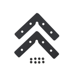 Комплект соединителей верхних для встраиваемого магнитного трека в натяжной ПВХ потолок 2 шт. Crystal Lux CLT 0.223 07