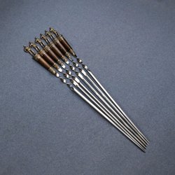 Подарочный набор шампуров "ВДВ", рукояти венге