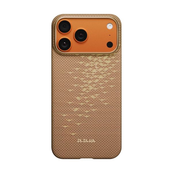 Чехол Pitaka Edge Case для iPhone 17 Pro Max, Золотой блик | Golden Glint