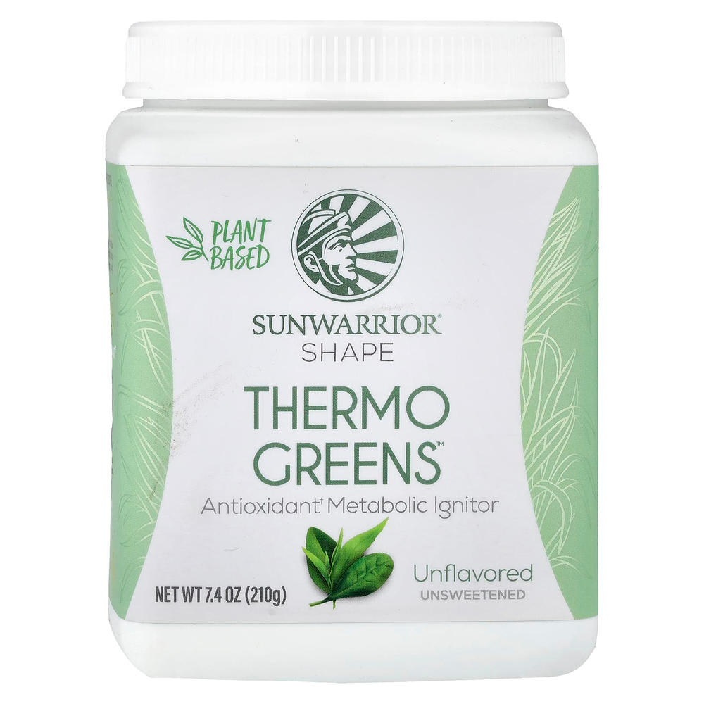 Sunwarrior, Shape, Thermo Greens™, без добавок, 210 г (7,4 унции)