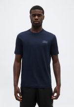 EA7 Emporio Armani TRAIN LOGO SERIES OVERSIZE - Футболка с принтом - Синий