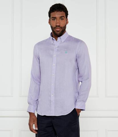 Льняная рубашка POLO RALPH LAUREN - лавандовый(710966294)