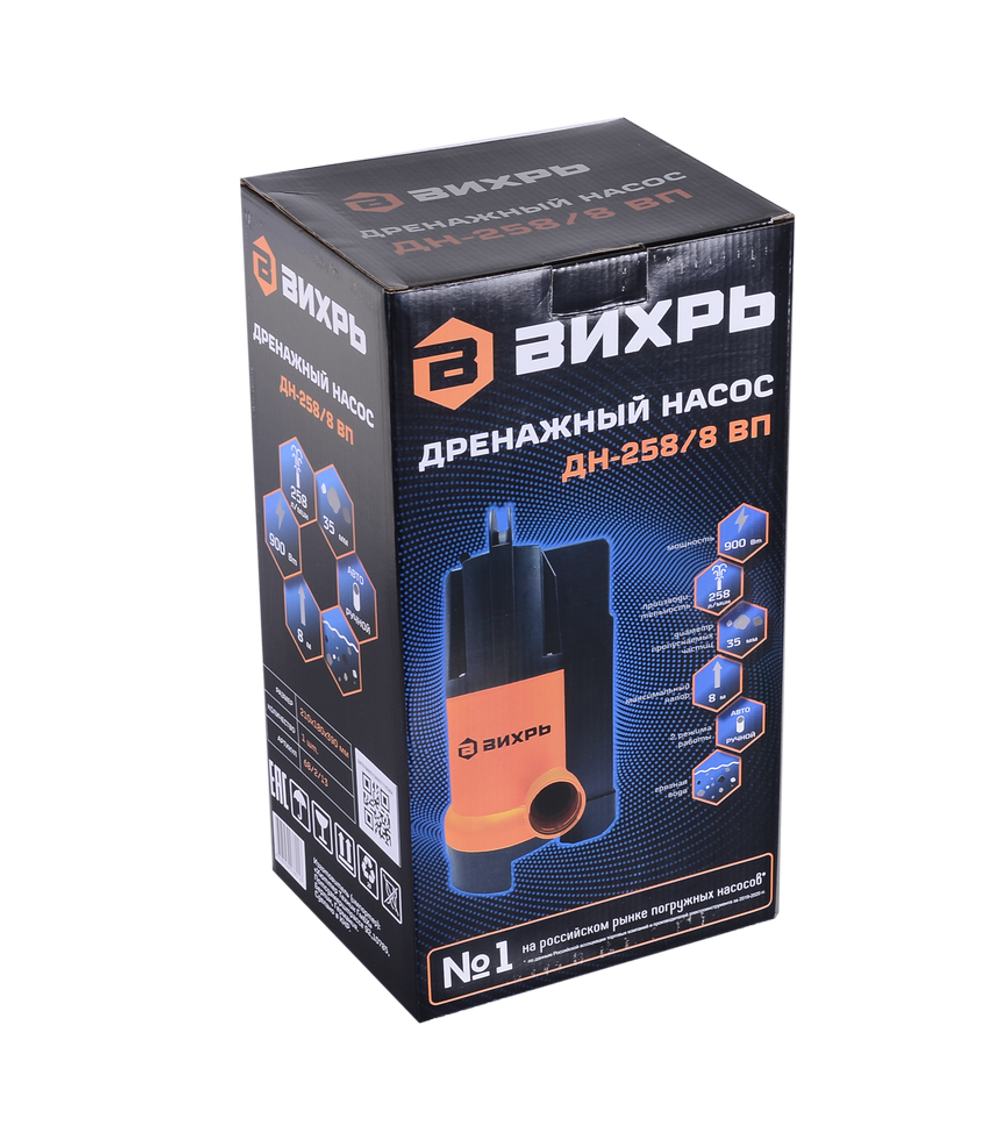 Дренажный насос Вихрь ДН-258/8 ВП