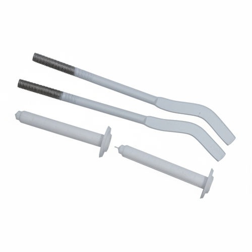 Кронштейн для радиатора с дюбелем анкерный белый 7*180мм (пара, пакет с еврослотом) VRT