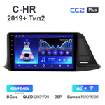 Teyes CC2 Plus 9"для Toyota C-HR 2019+ (Тип 2)