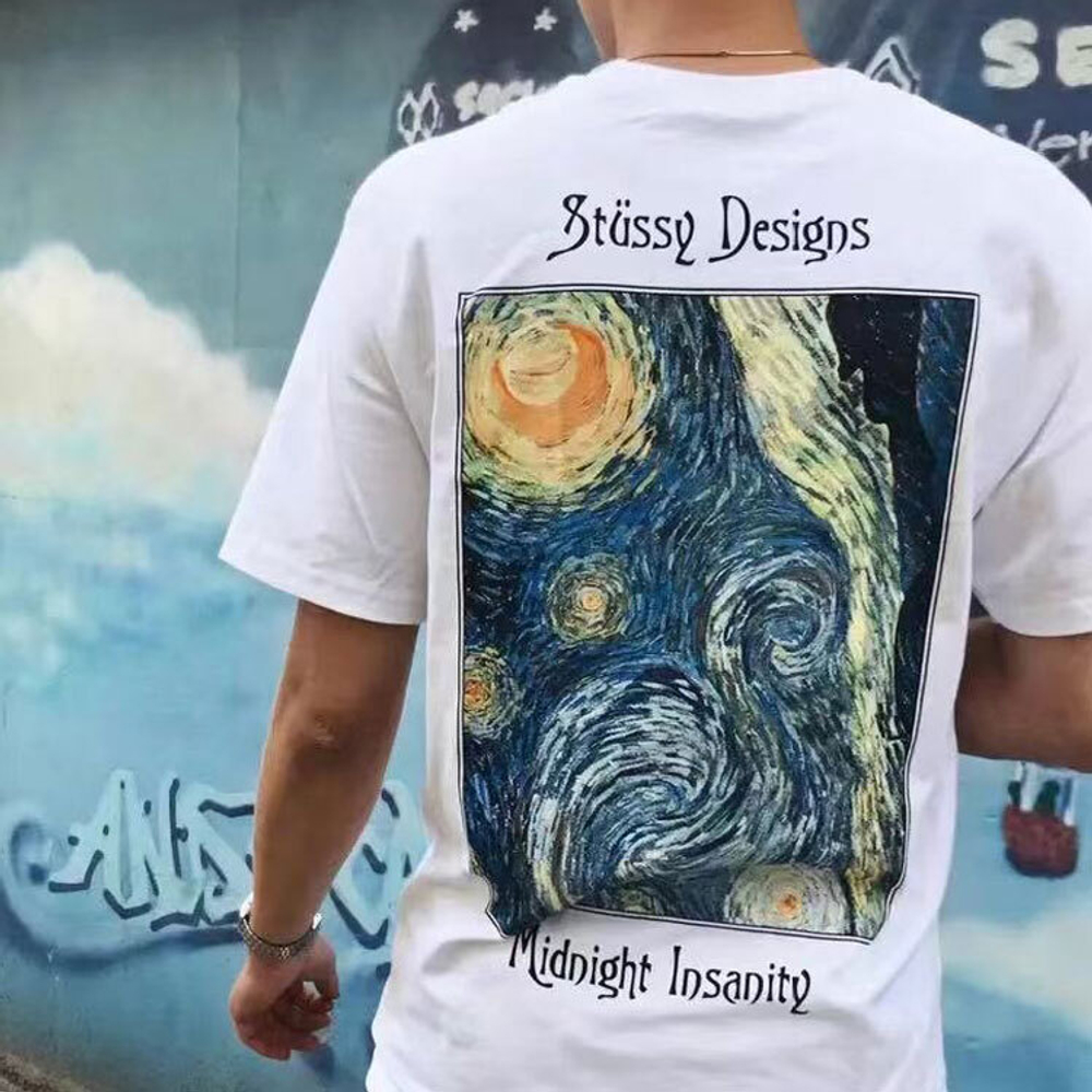Футболки Stussy Midnight Insanity Tee T, 1904689