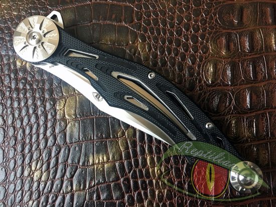 Складной нож Reptilian Мото-2 c клинком из стали 9Cr18MoV, рукоять G10 / алюминий
