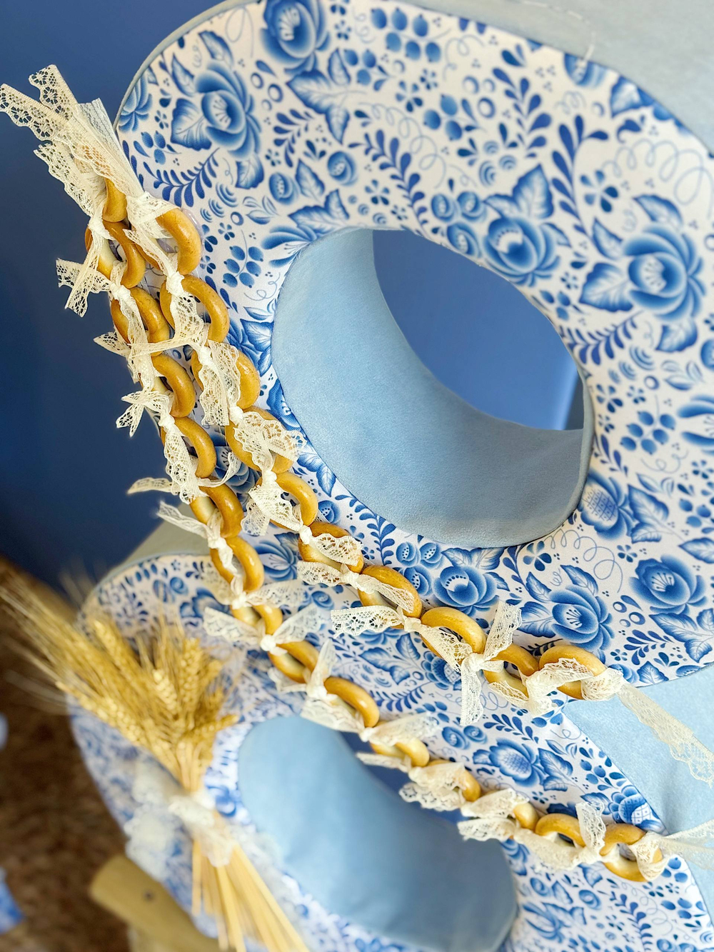 Цифра "Гжель" 1 шт.