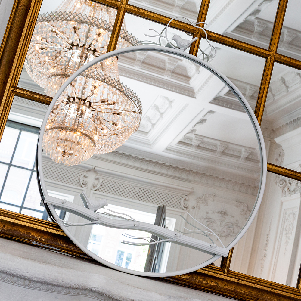 Зеркало настенное Объект мечты Багатель Уайт