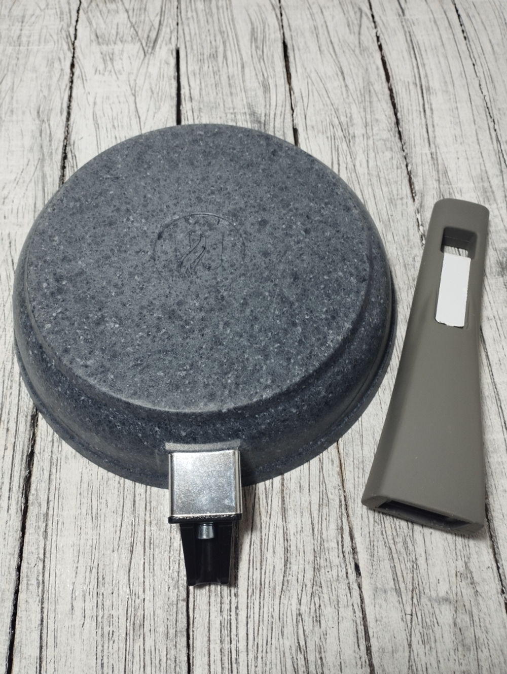Сковорода АП 180мм глуб съемн р Premium grey 018901
