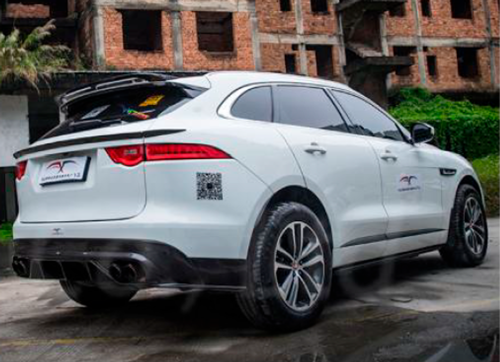 Карбоновый диффузор для Jaguar F-Pace 2016-2020 Ягуар