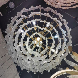 Люстра 6489P/D800 gold/clear