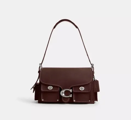 COACH МЯГКАЯ СУМКА CARGO TABBY, ТЕМНО-КОРИЧНЕВЫЙ