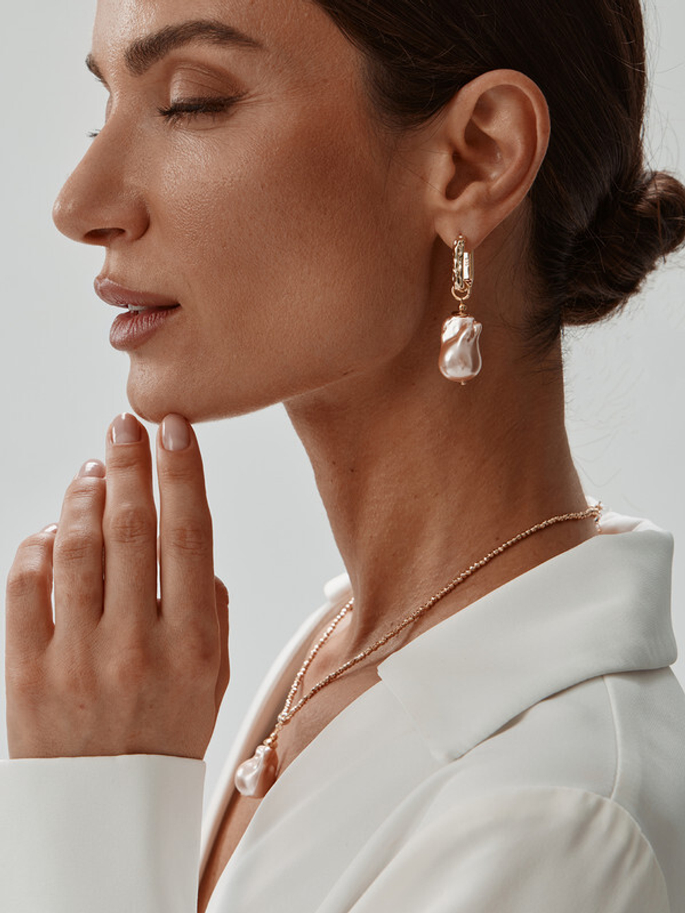 91003228 Серьги Selena Pearls
