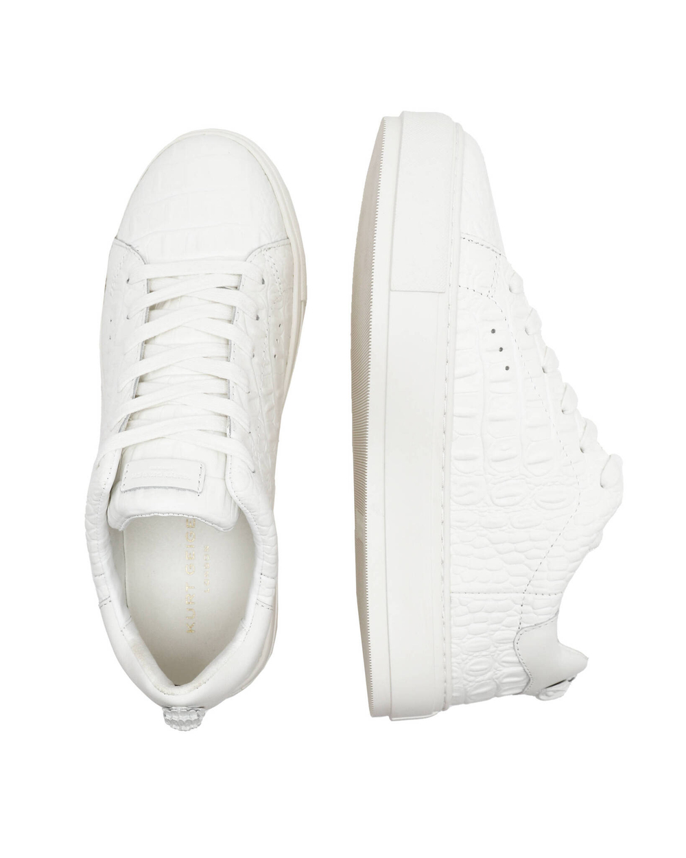Кожаные кроссовки laney croc Kurt Geiger - белый(9611110149)