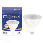 Светодиодная лампа 7Вт,  MR16,  220В,  GU5, 3,  3000K,  525Лм,  Ra&gt;80,  60°,  D50хH50мм