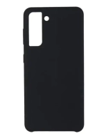 Чехол-накладка для Samsung Galaxy S21 FE силиконовый матовый (черный)