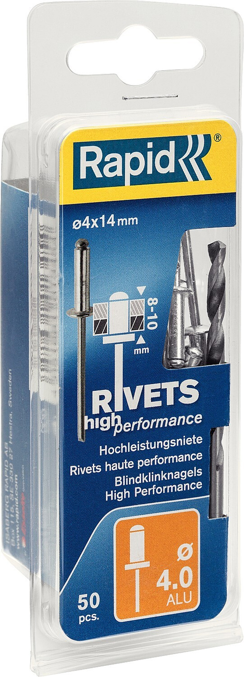 RAPID заклепка из алюминия d4.0 x 14 мм, 50 шт