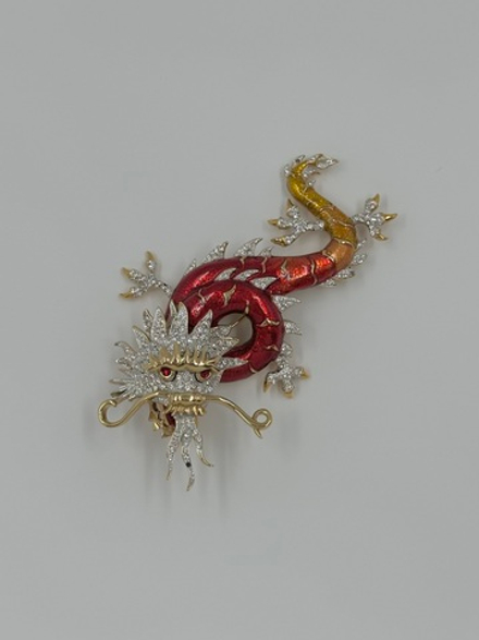 Брошь Дракон Butler & Wilson