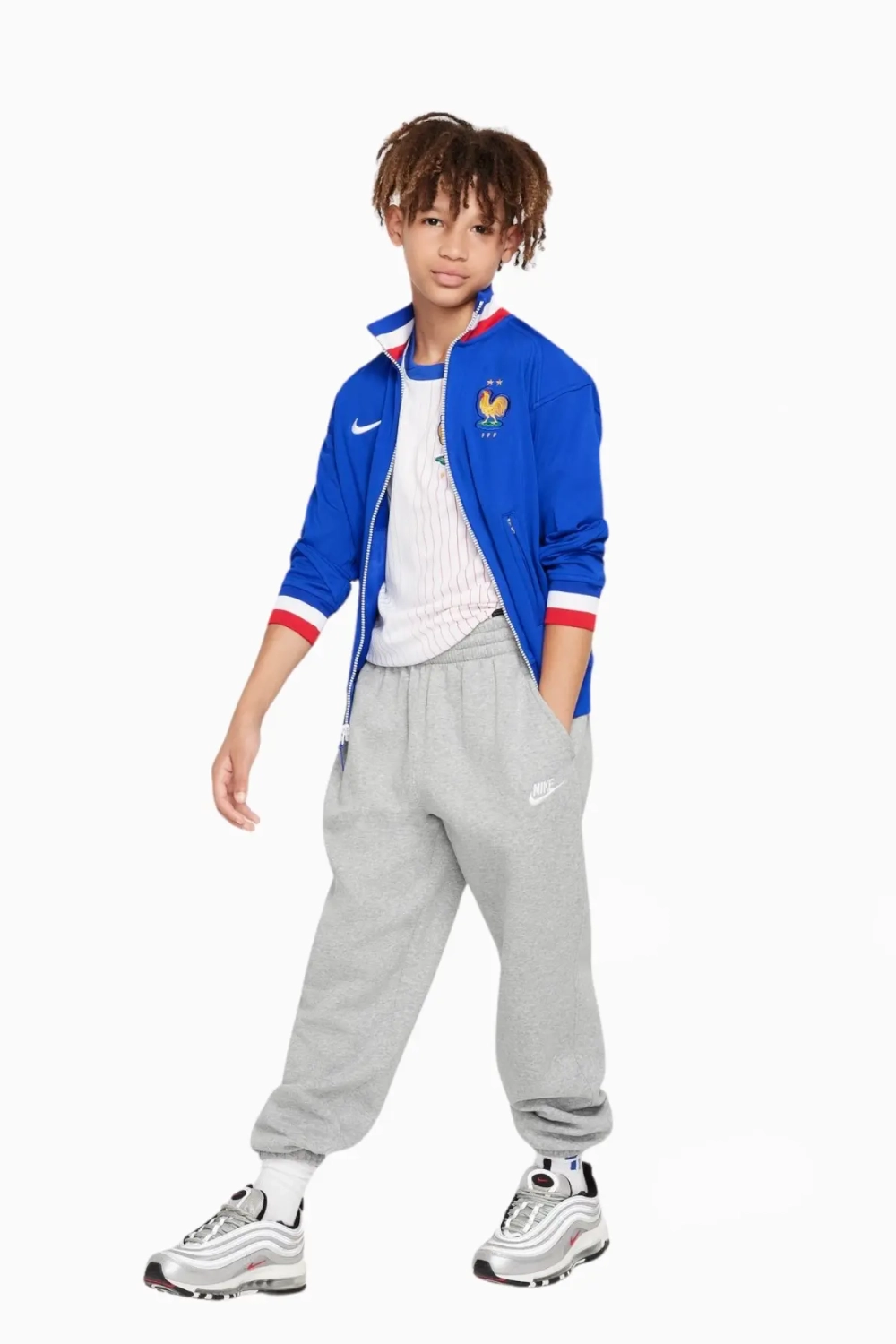 Кофта Nike France 2024 Anthem Junior - синий