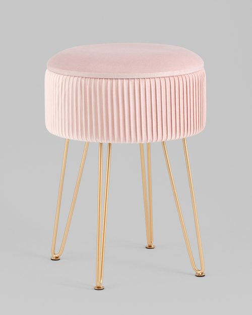 Пуф Астор светло-розовый