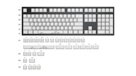Набор клавиш Geekboards «Fuji Sunset»