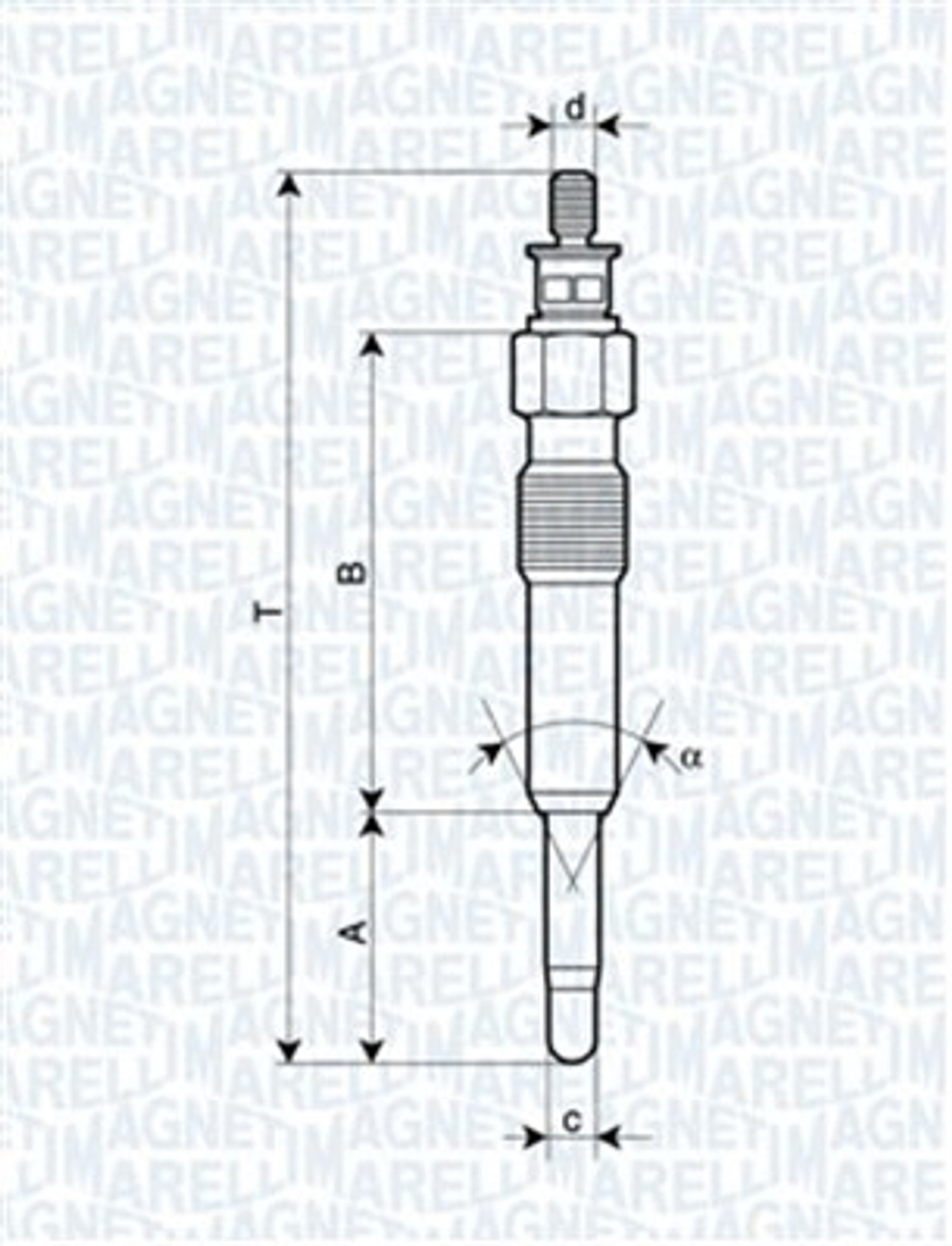 MAGNETI MARELLI - 062503901304-MAN - Glow Plug