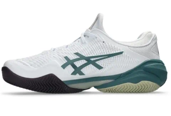 Мужские кроссовки теннисные Asics Court FF 3 Clay - white/foggy teal