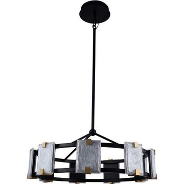 Люстра на штанге LED 9*4W 4000К 2043/02/09P чёрный/золото Crown Stilfort