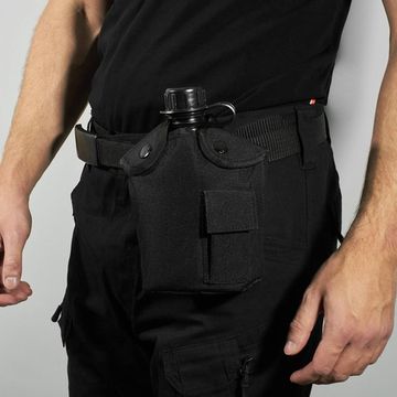 Фляжка с котелком 1л, black