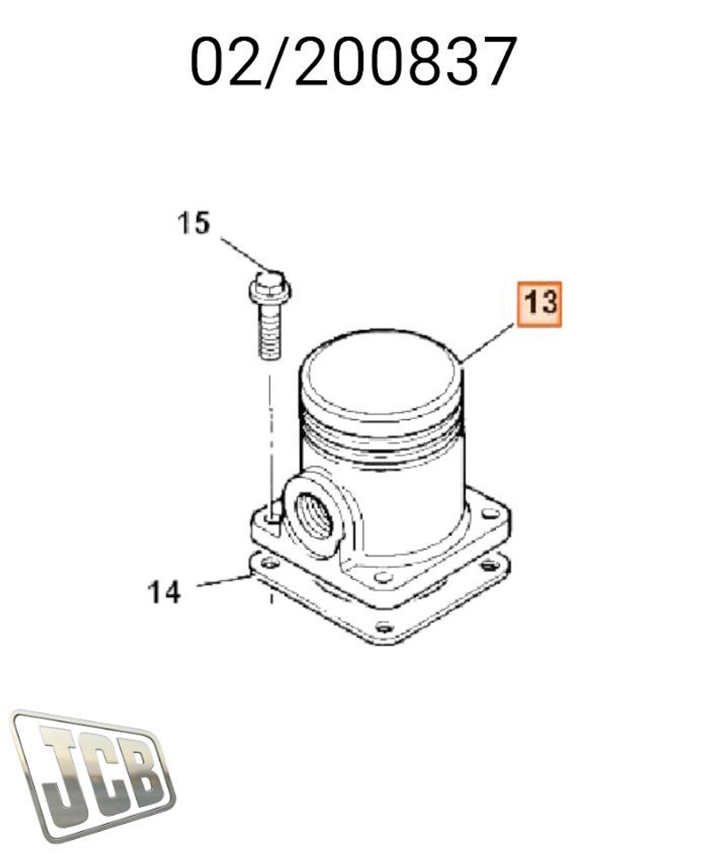 Воздухозаборник JCB 02/200837