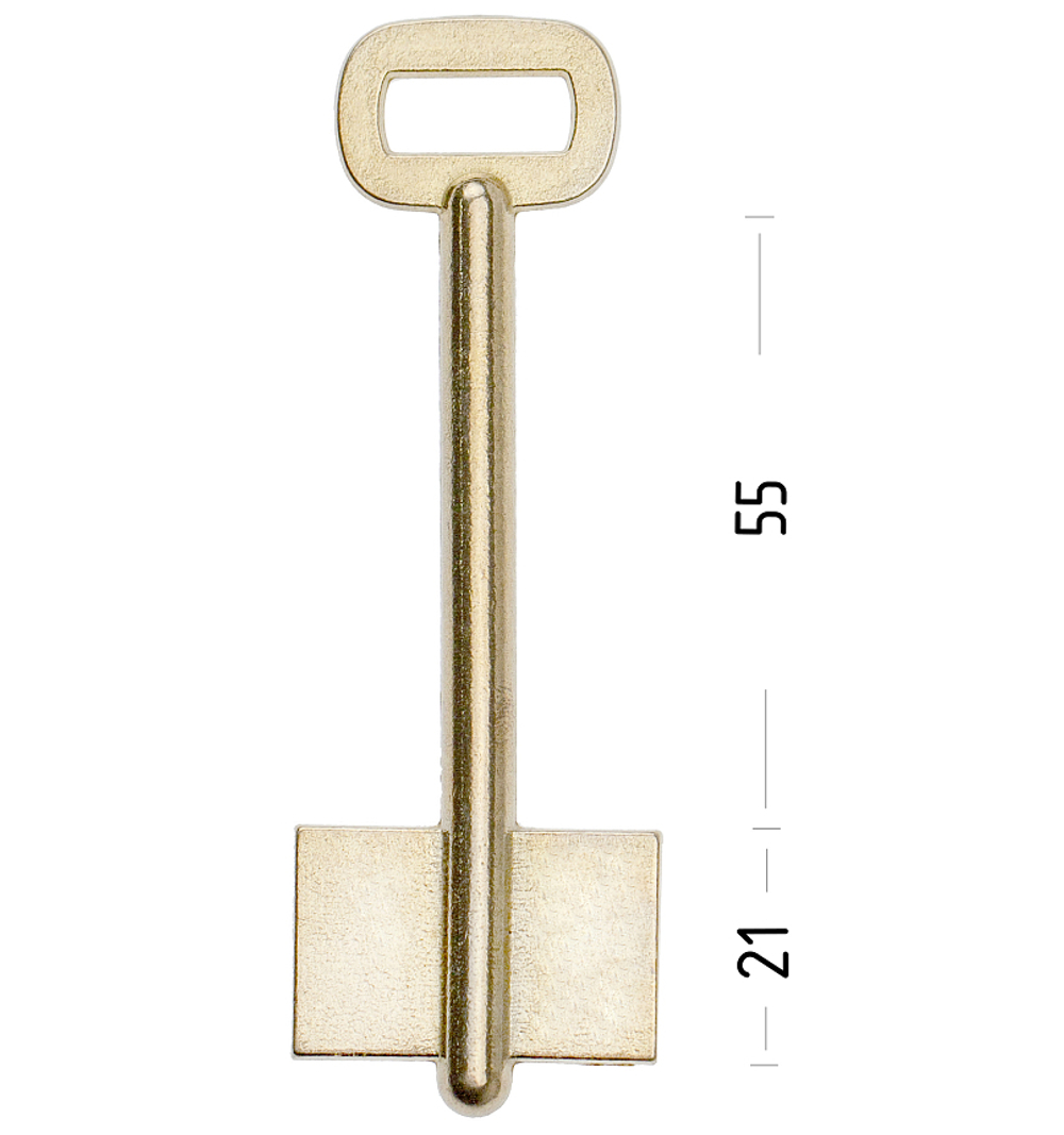 Заготовка сувальдного ключа 14170 RST3D (желтый)