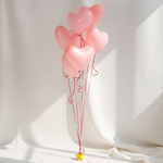 Фонтан шаров "Розовое сердце"