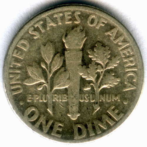 1 дайм (10 центов) 1951. США Серебро F-VF
