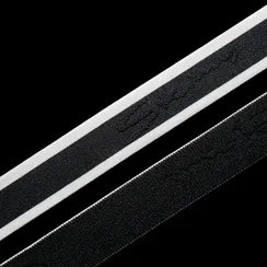 Резинка широкая, черная/белая 30 мм, Германия