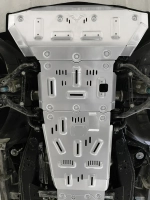 Защита днища 8мм для Chevrolet Silverado 2019+ Шевроле Сильверадо защита картера кпп двигателя бака