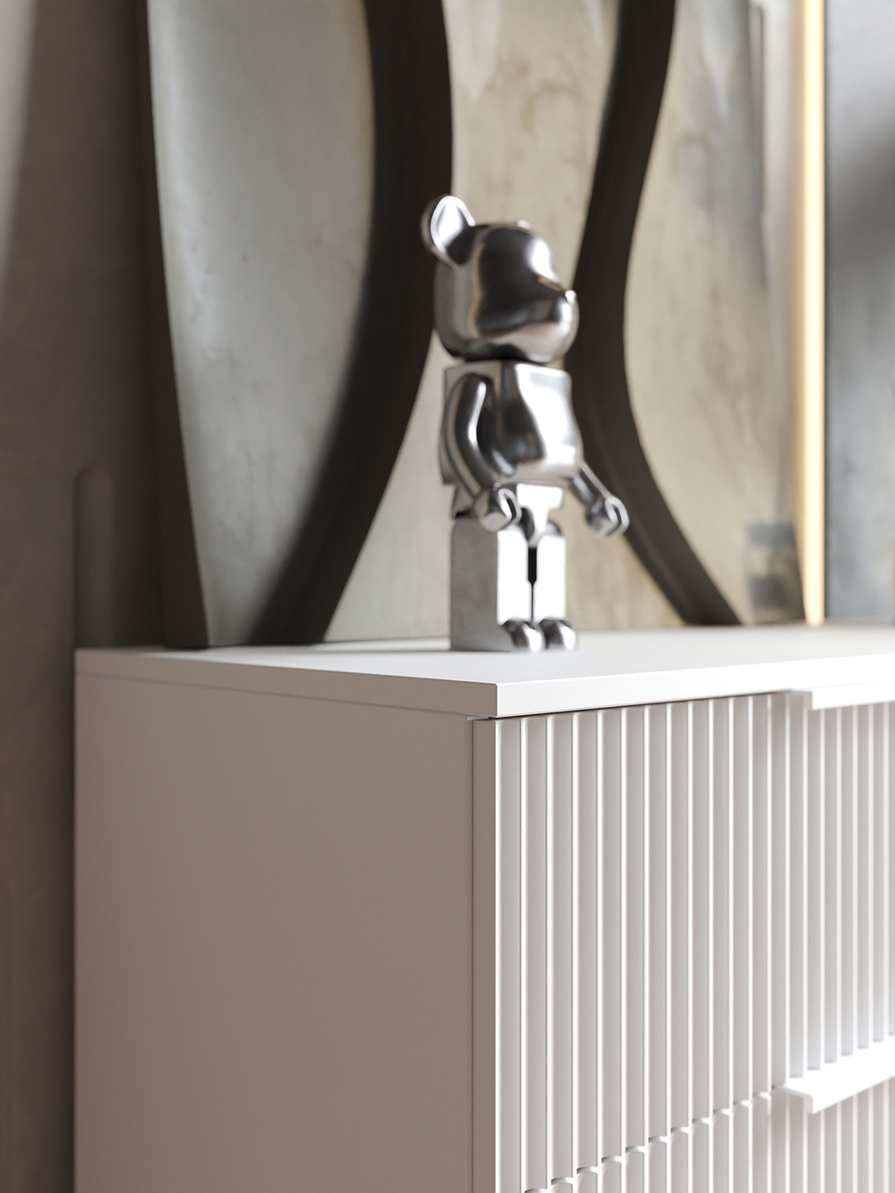 Комод Olympia для одежды, 6 ящиков, цвет белый, габариты 120х70х40 см