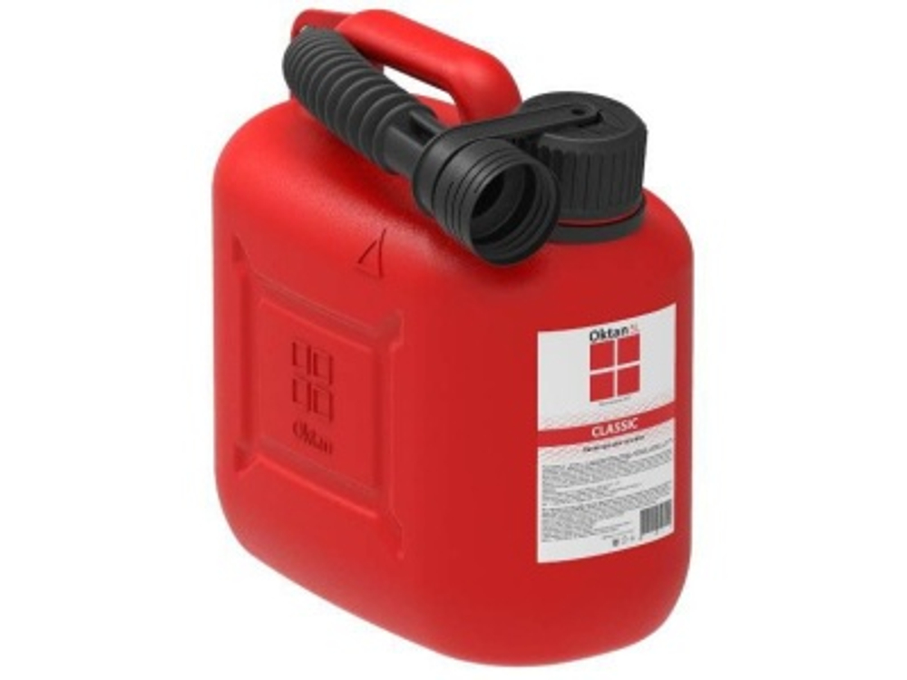Канистра ГСМ Oktan  5л Классик цвет Красный (12шт/уп)