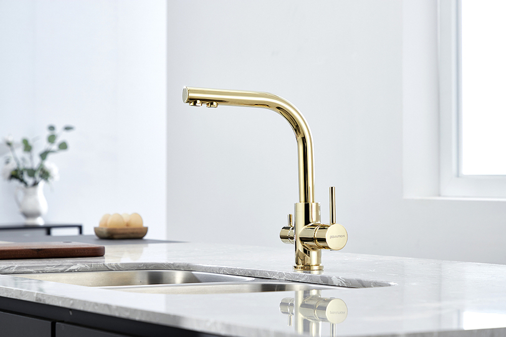 СМЕСИТЕЛЬ ДЛЯ КУХНИ ESSEN 213011-G ЗОЛОТО