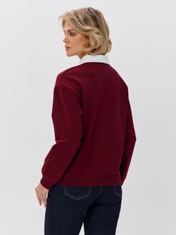 Джемпер с воротником поло